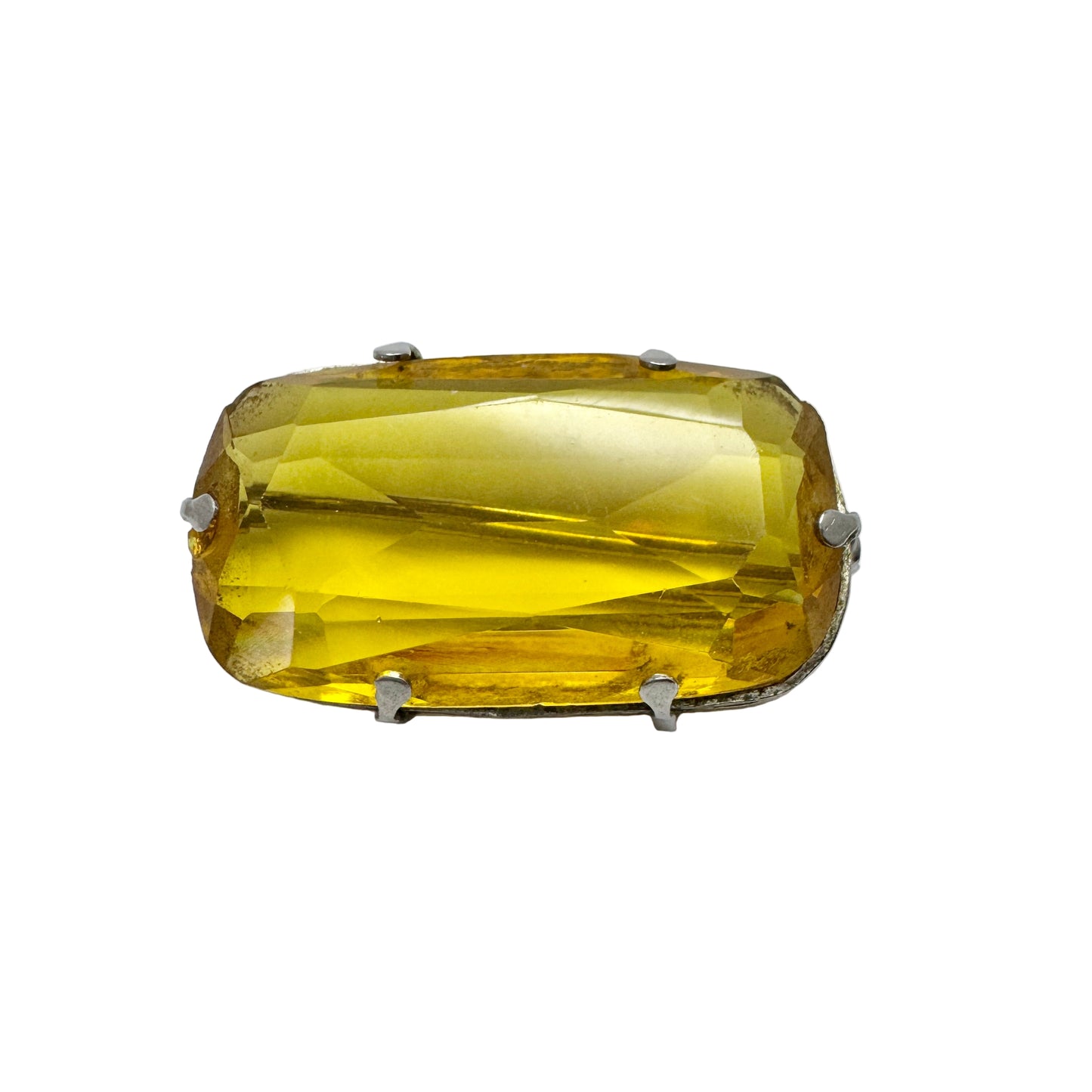 Marked Czechoslovakia Vintage ca 1930s Costume Jewelry Brooch.