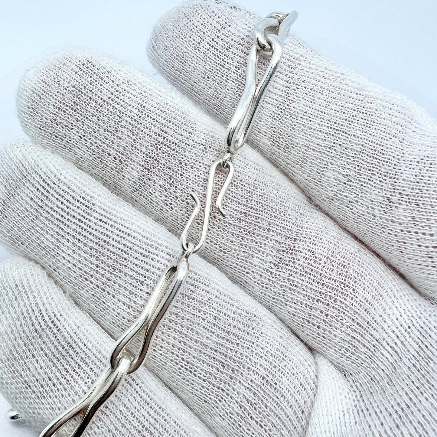 Arne Johansen, Denmark 1960-70s. Vintage Sterling Silver Necklace.