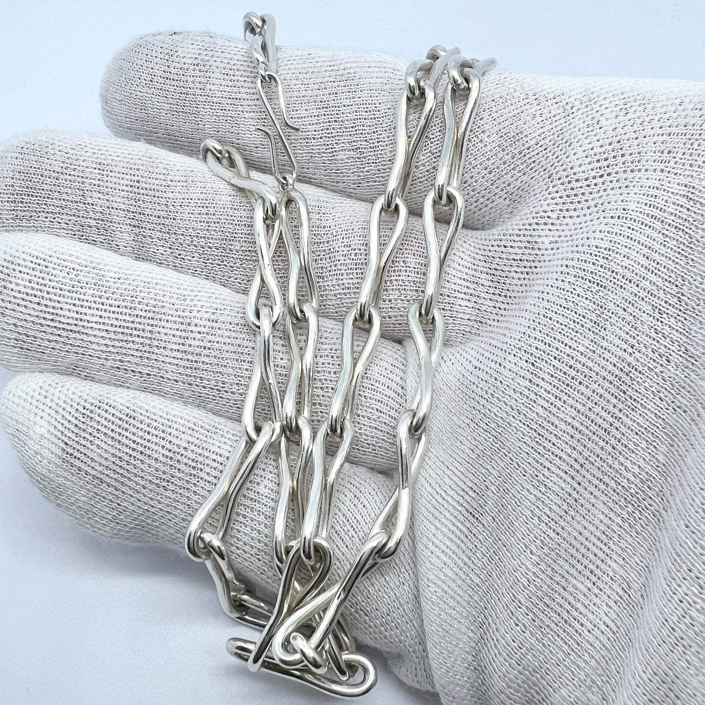 Arne Johansen, Denmark 1960-70s. Vintage Sterling Silver Necklace.