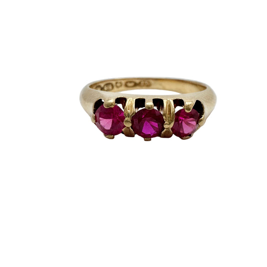 N Westerback, Finland 1972. Vintage 14k Gold Sapphire Ring