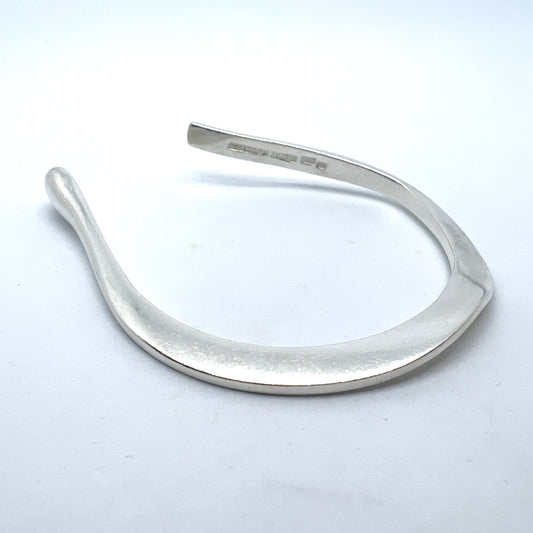 Bernt Högkvist, Sweden 1960s. Vintage Modernist Sterling Silver Bracelet.