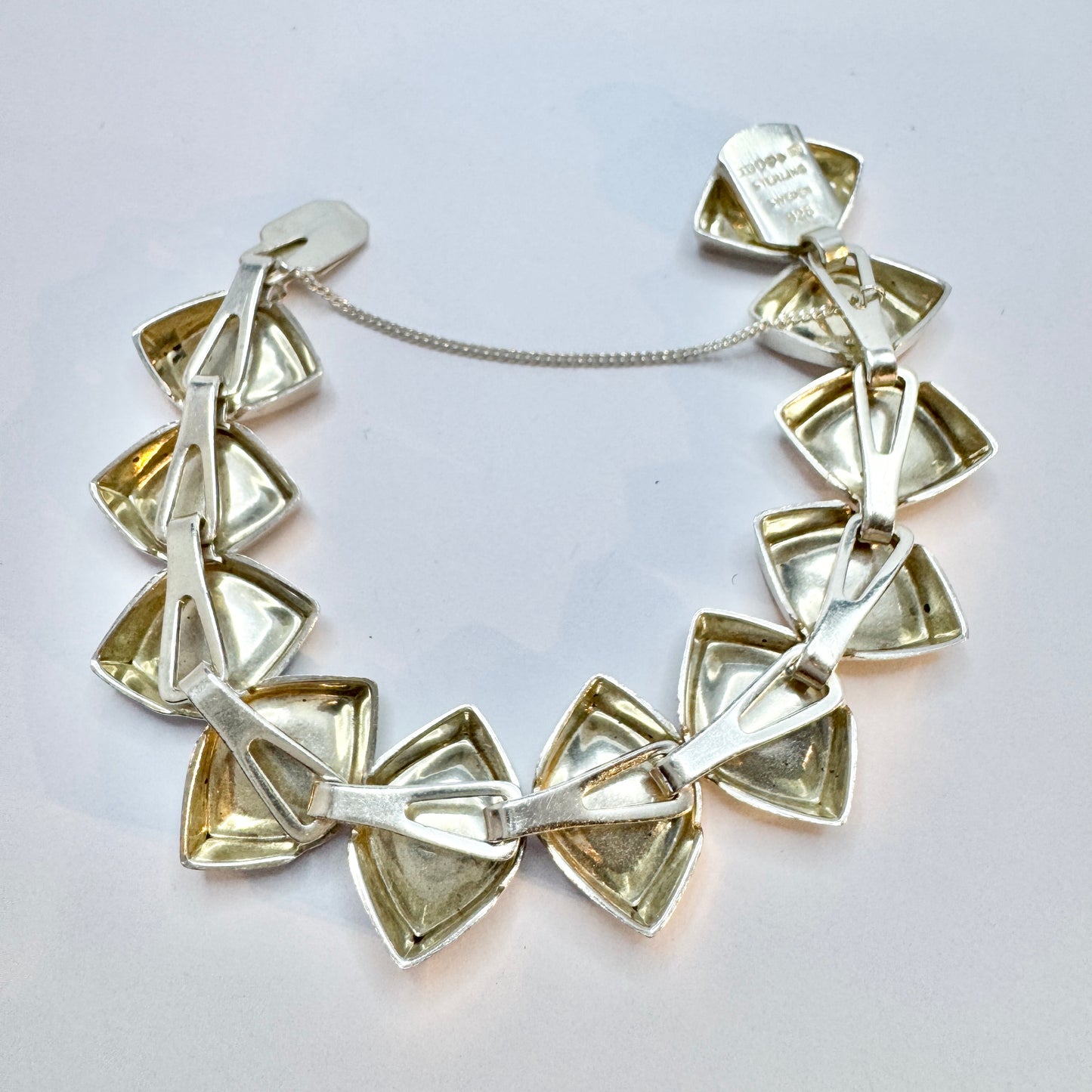 Michelsen, Sweden 1959. Vintage Mid-Century Modern Sterling Silver Bracelet.