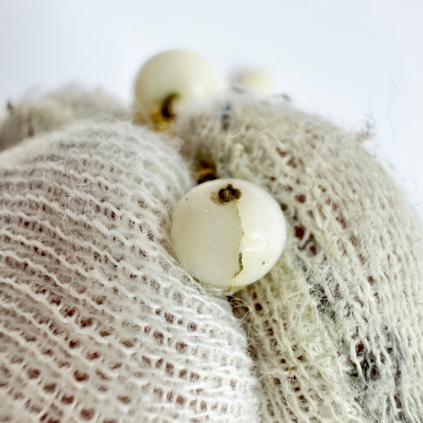 Antique c 1830-40s. Angel Skin Coral Earrings.