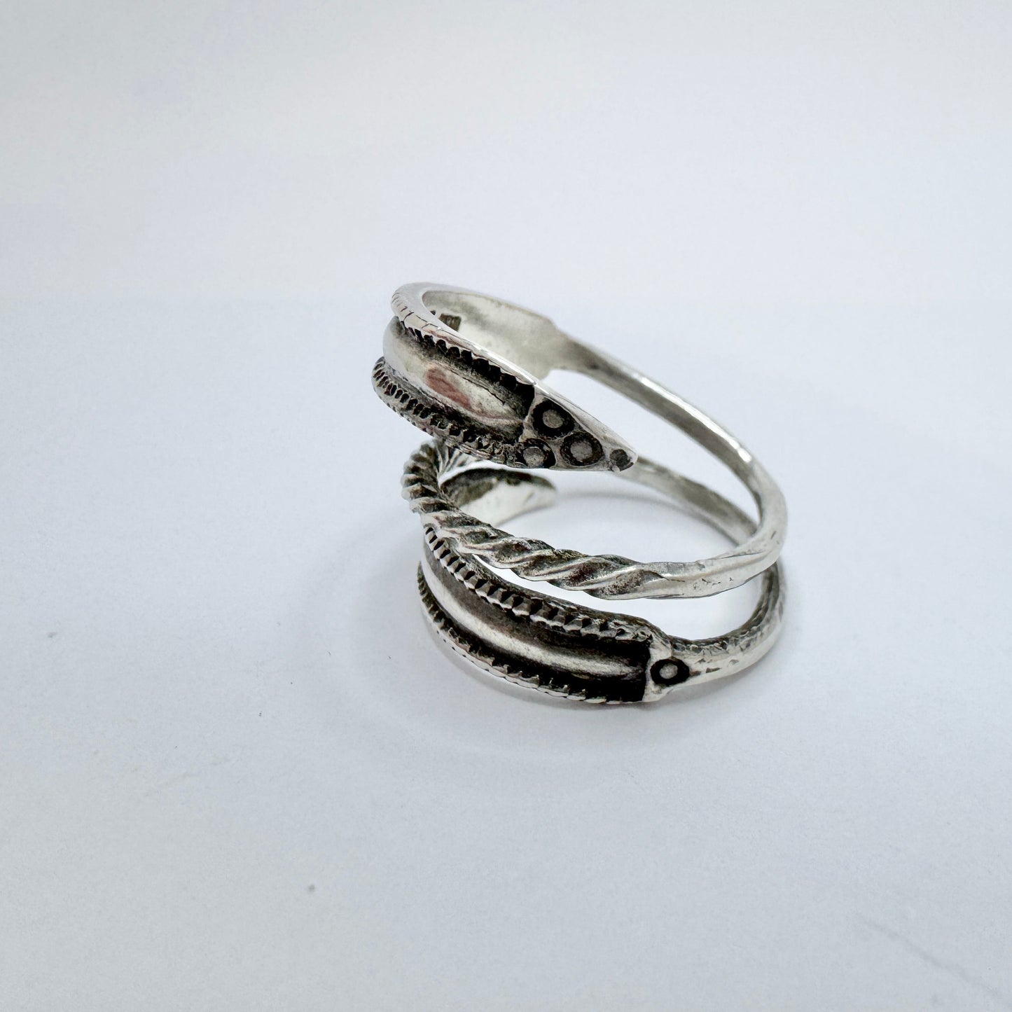 Bengt Hallberg, Sweden. Vintage Sterling Silver Viking Copy Unisex Ring.