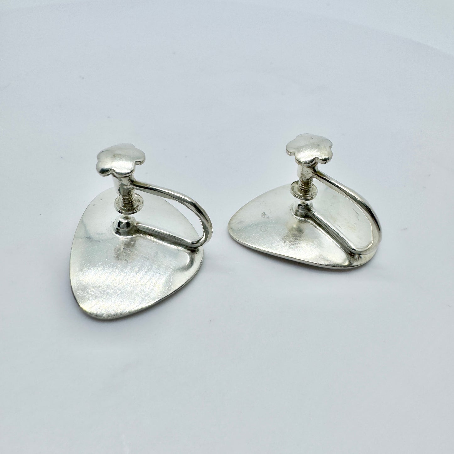 Per Sköld, Sweden 1957. Vintage Sterling Silver Earrings.