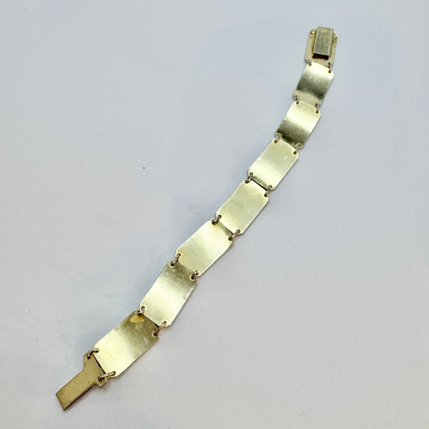 KS, Norway. Vintage c 1950s Sterling Silver Enamel Bracelet.