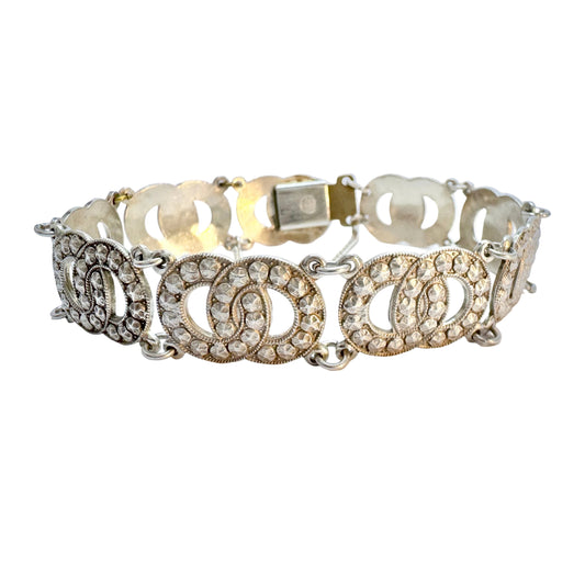 Arne Nordlie, Norway c 1950s. Vintage Solid Silver Bracelet.