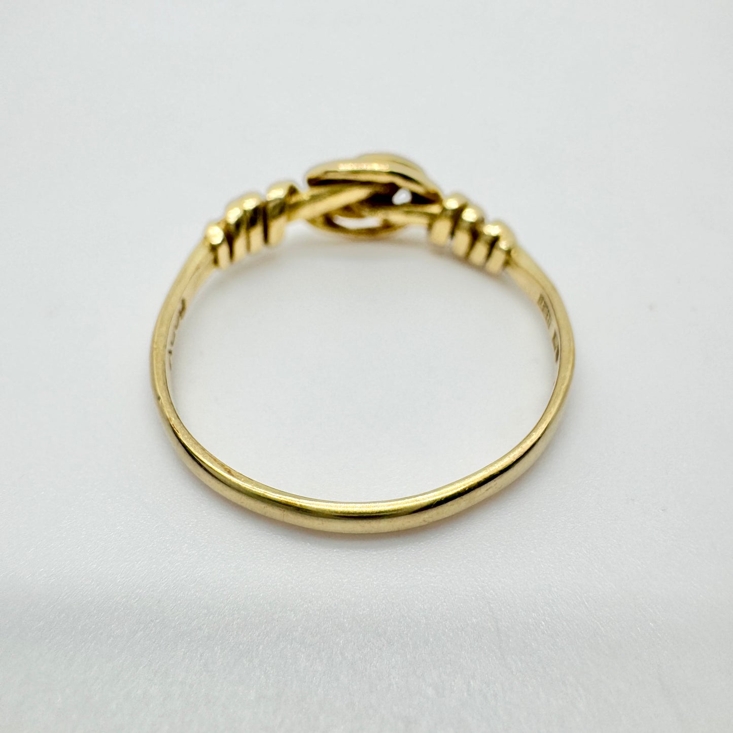 Bengt Hallberg, Sweden 1991. Vintage Viking Copy Love Knot Wedding Band Ring.