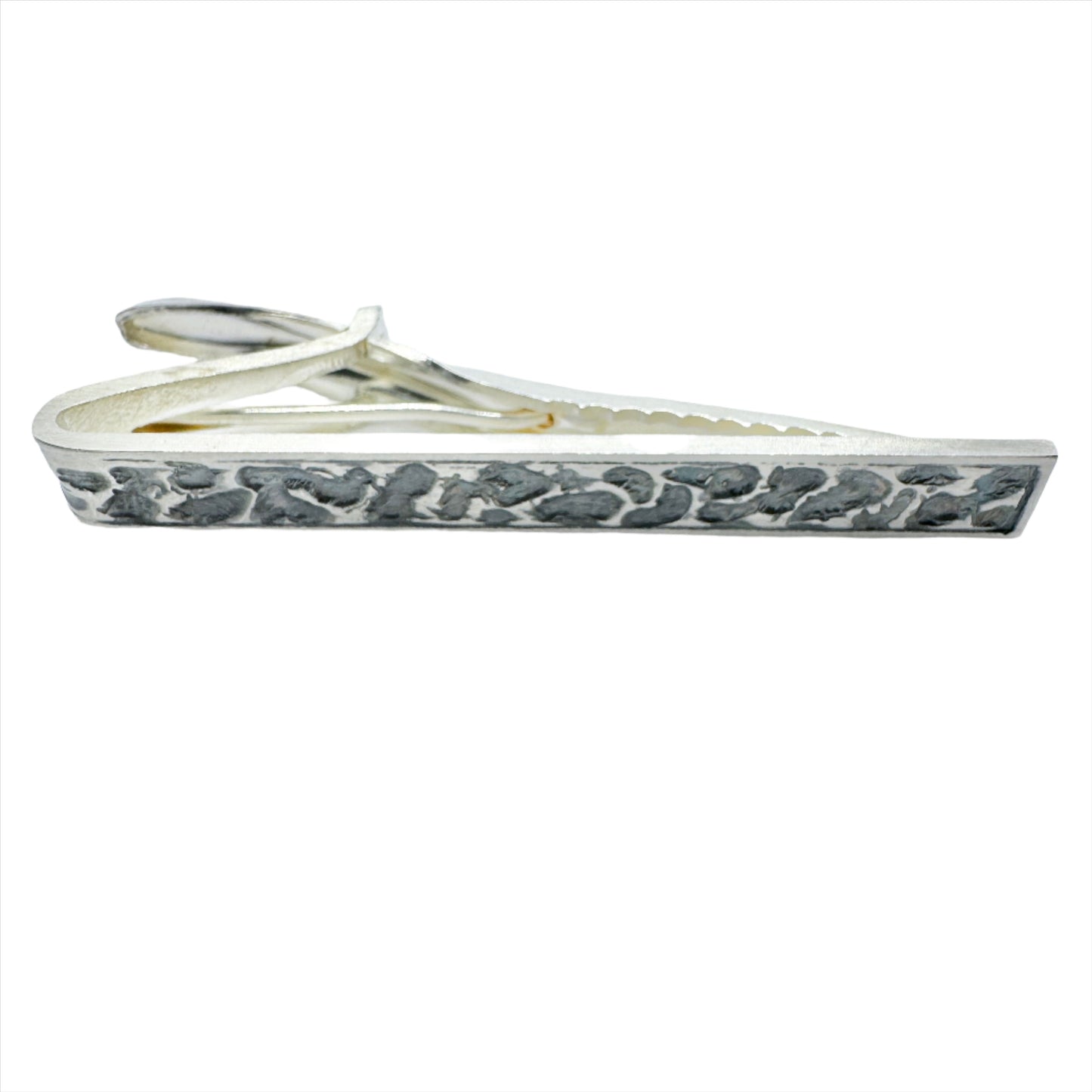 Martti Viikinniemi, Finland 1967. Vintage Solid Silver Tie Clip.