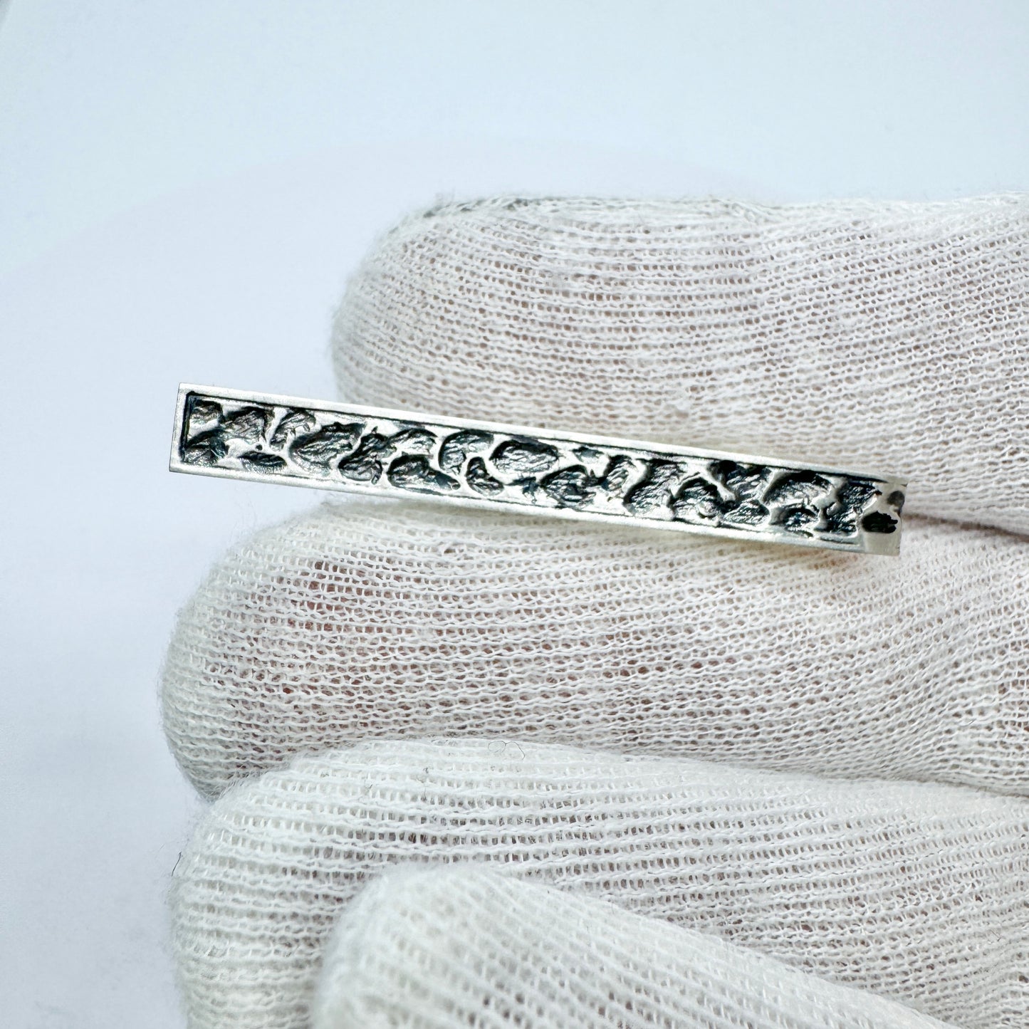 Martti Viikinniemi, Finland 1967. Vintage Solid Silver Tie Clip.