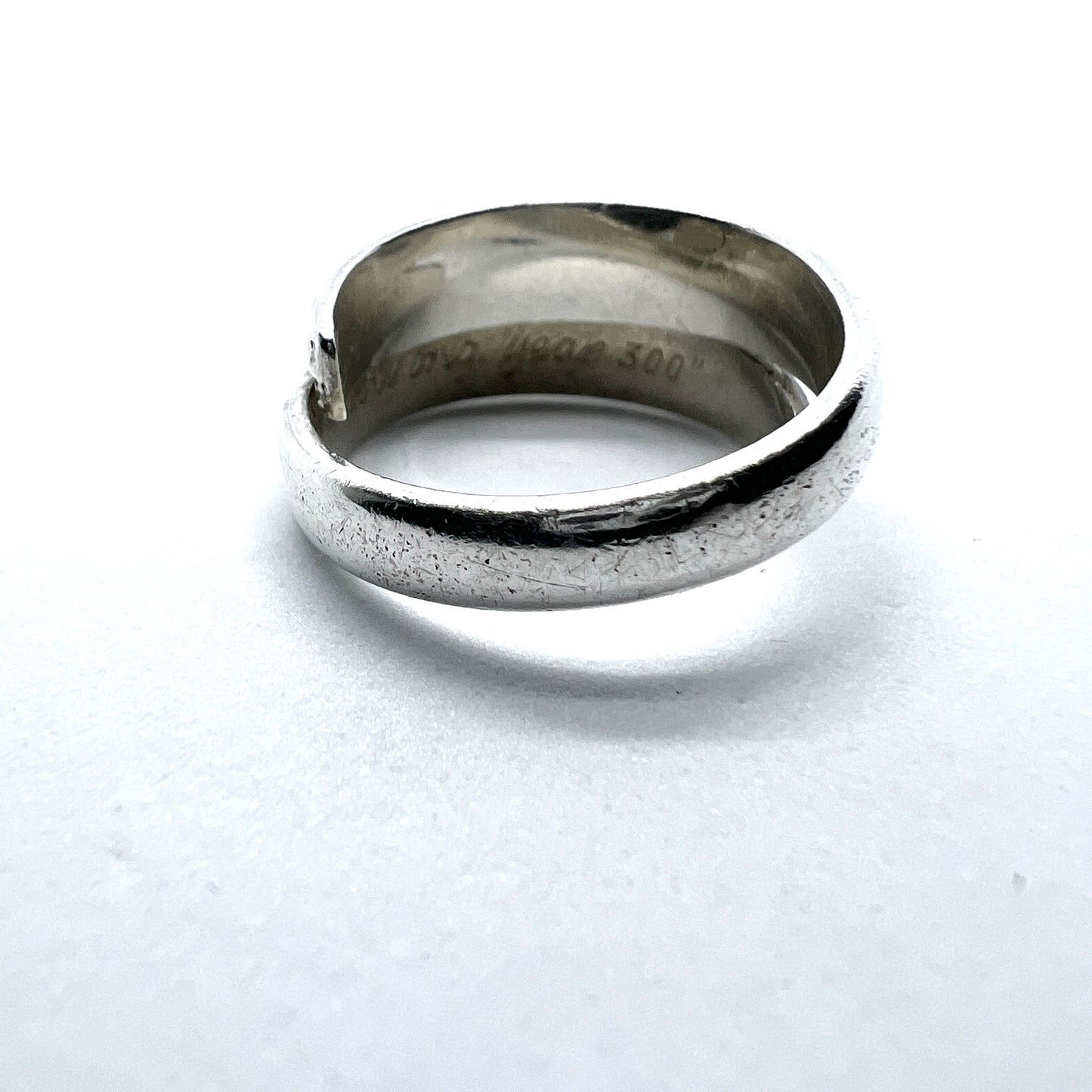 David-Andersen, Norway. Vintage 1960s, Viking Copy Saga Series Sterling Silver Unisex Ring.