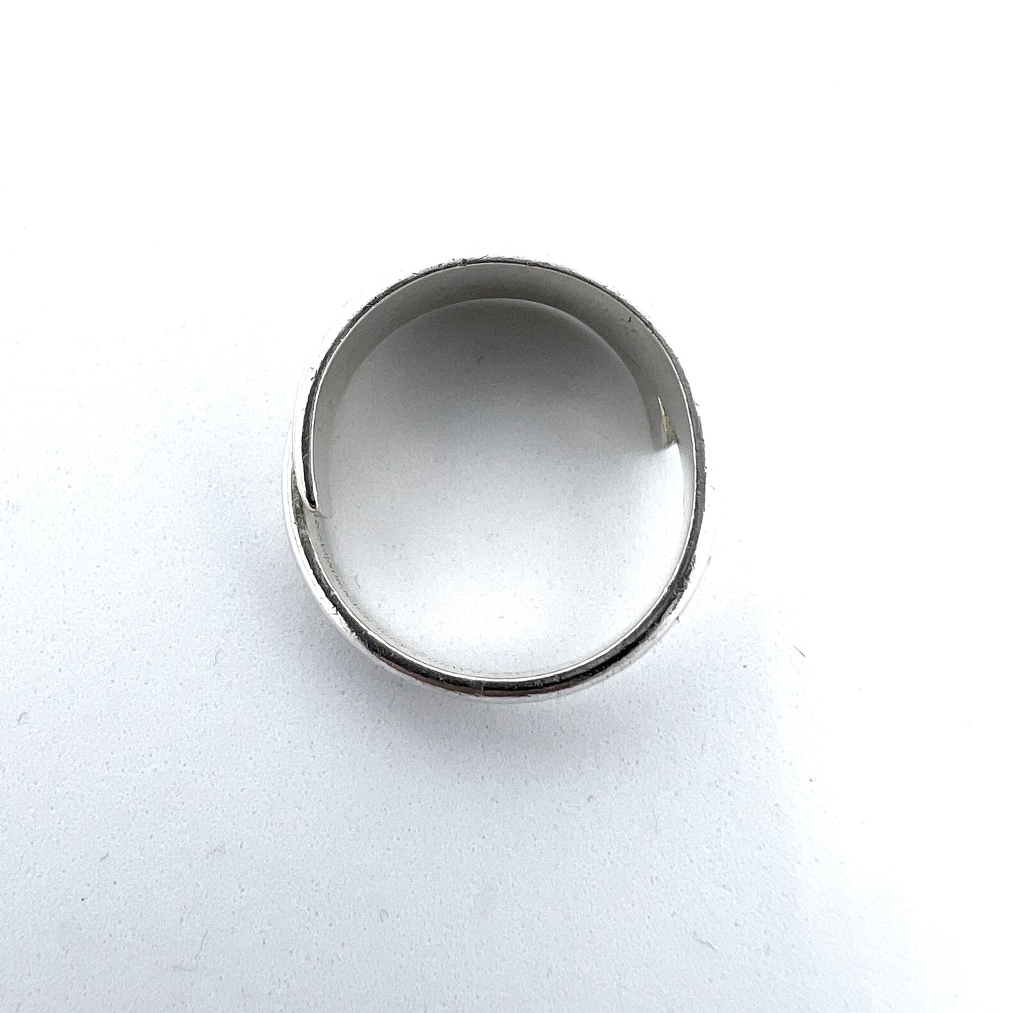 David-Andersen, Norway. Vintage 1960s, Viking Copy Saga Series Sterling Silver Unisex Ring.