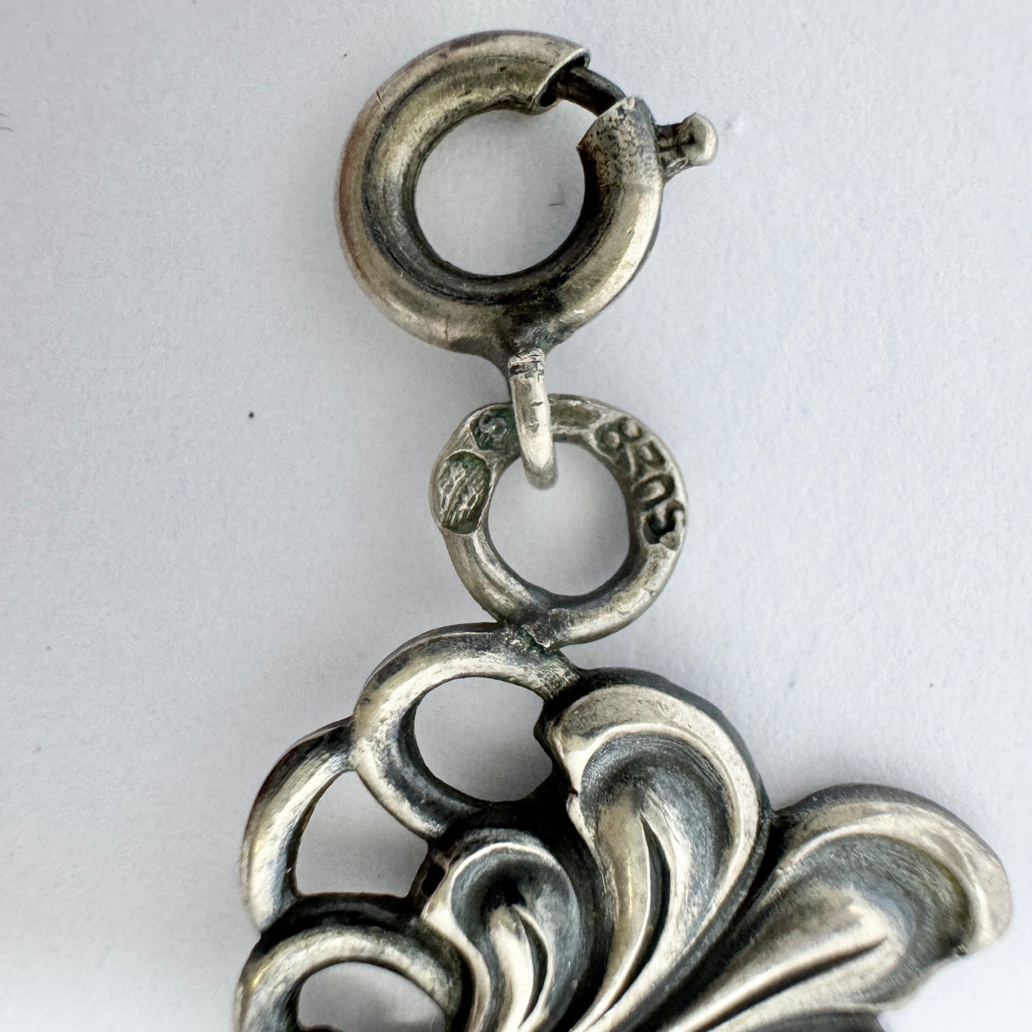 Vintage 1940-50s. Solid Silver Necklace.
