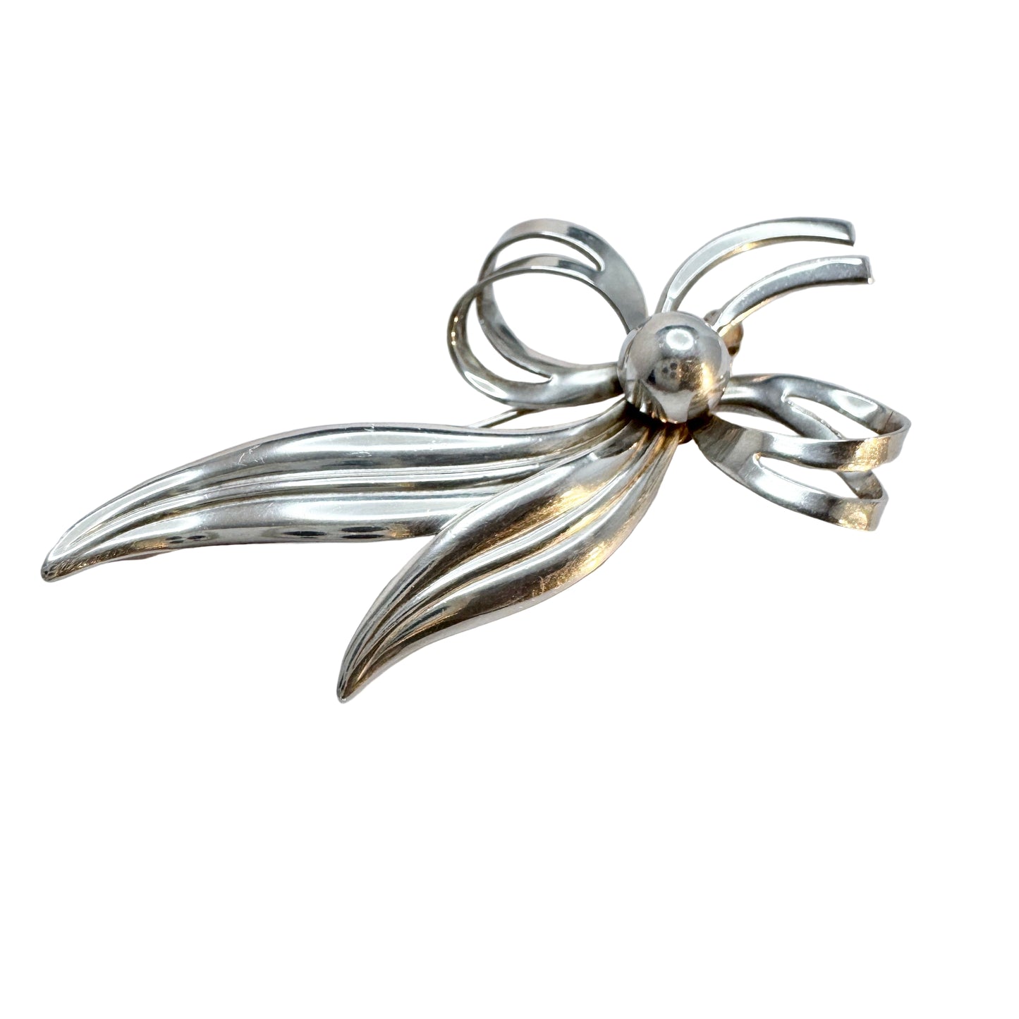 Herman Siersbøl, Denmark ca 1950s. Vintage Sterling Silver Brooch.