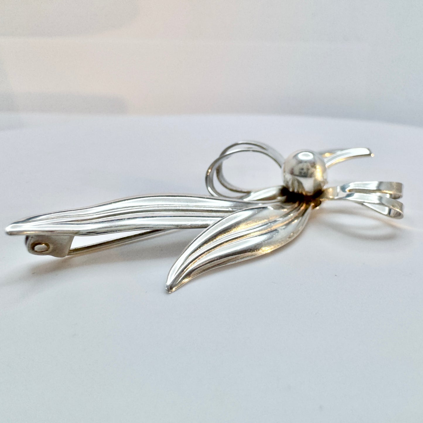Herman Siersbøl, Denmark ca 1950s. Vintage Sterling Silver Brooch.