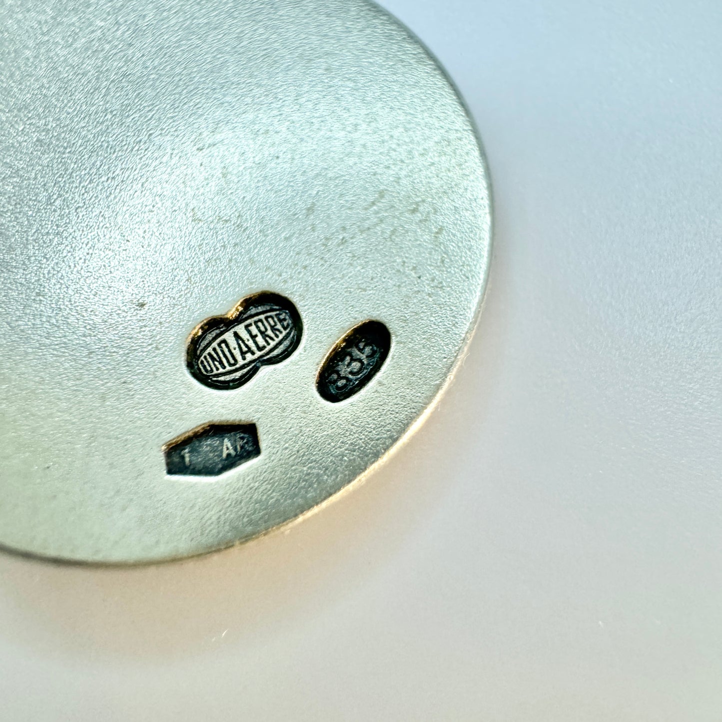 Uno A Erre, Italy 1944-68. Vintage Silver Zodiac Leo Charm Pendant.