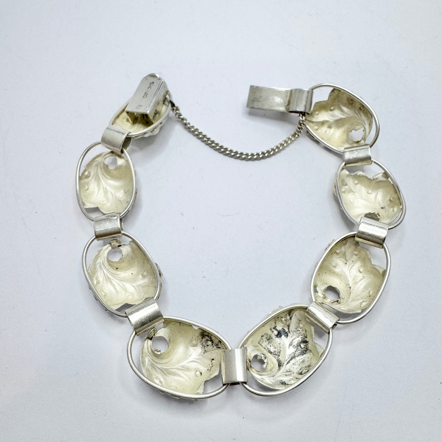 Kaplan, Sweden 1959. Vinage Solid Silver Bracelet.