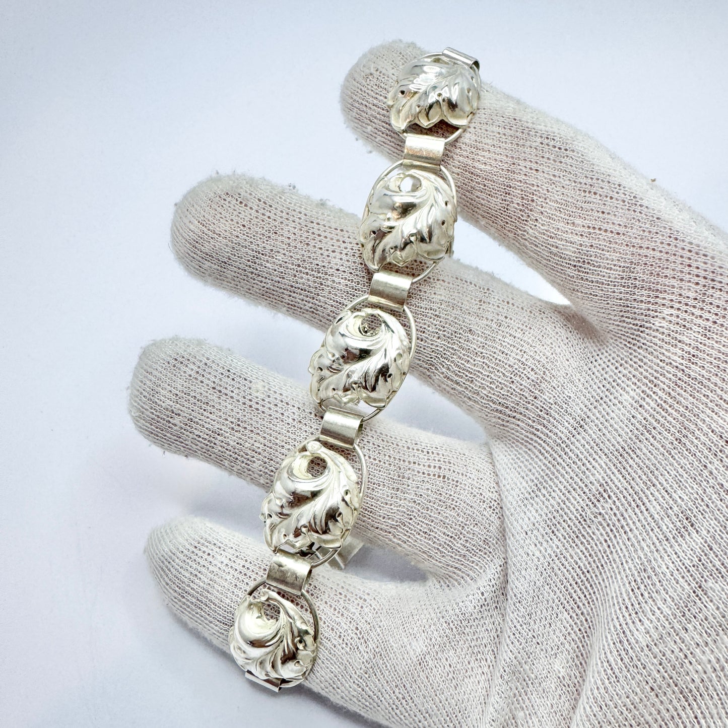 Kaplan, Sweden 1959. Vinage Solid Silver Bracelet.