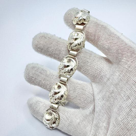 Kaplan, Sweden 1959. Vinage Solid Silver Bracelet.