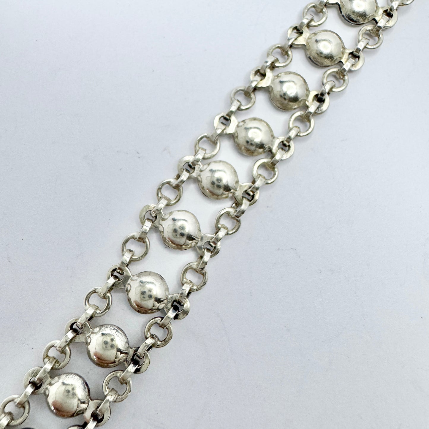 Denmark/Germany 1950-60s. Solid Silver Bracelet.