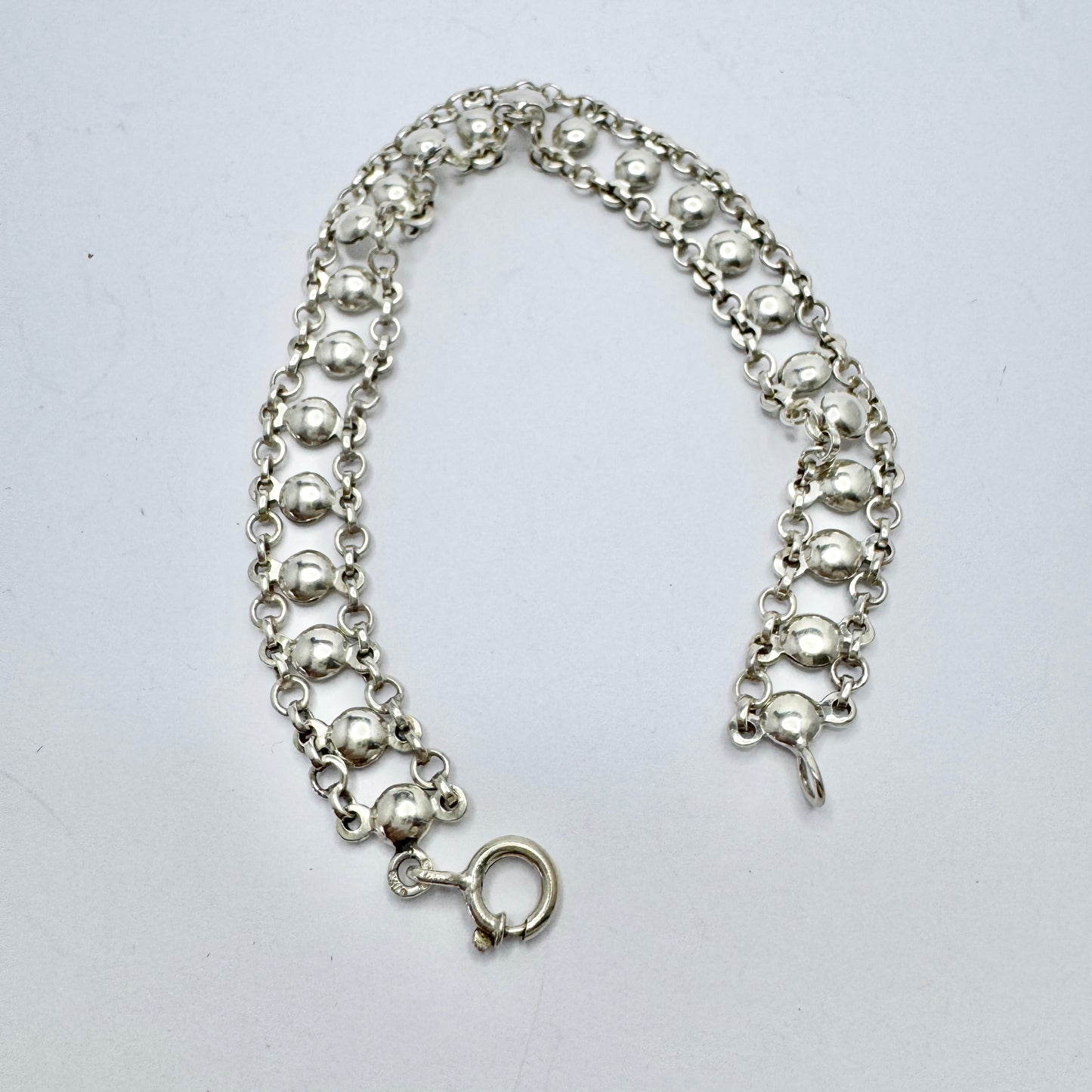 Denmark/Germany 1950-60s. Solid Silver Bracelet.