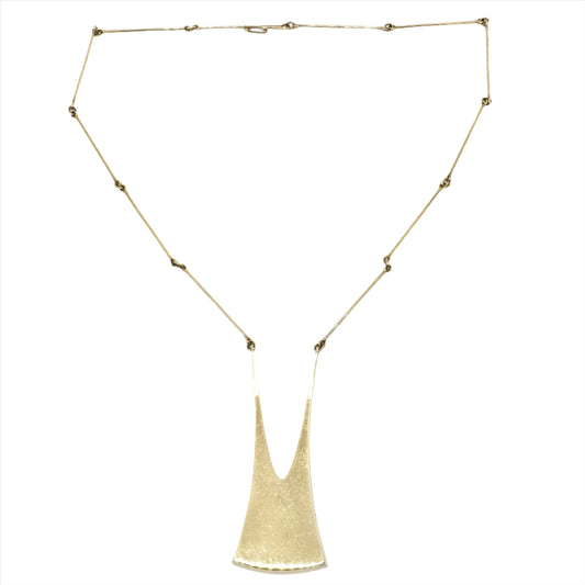 Ole Lynggaard, Denmark 1960-70s. Vintage 14k Gold Pendant Necklace.