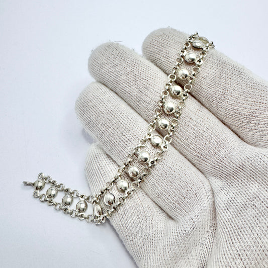Denmark/Germany 1950-60s. Solid Silver Bracelet.