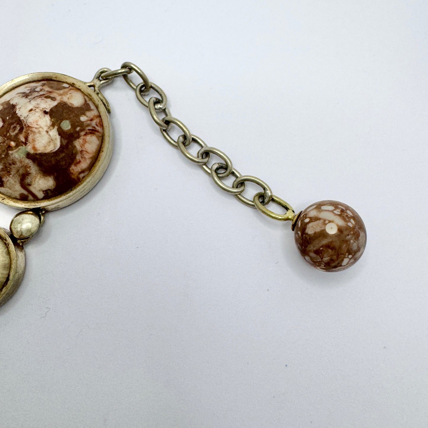 Sweden ca 1900. Antique Limestone Coral Bracelet.