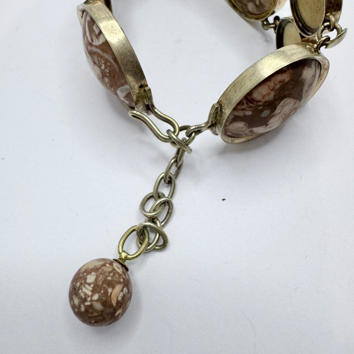 Sweden ca 1900. Antique Limestone Coral Bracelet.