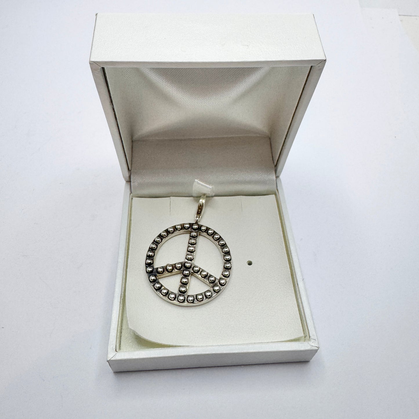 Thomas Sabo. Sterling Silver Peace Sign Pendant. Boxed
