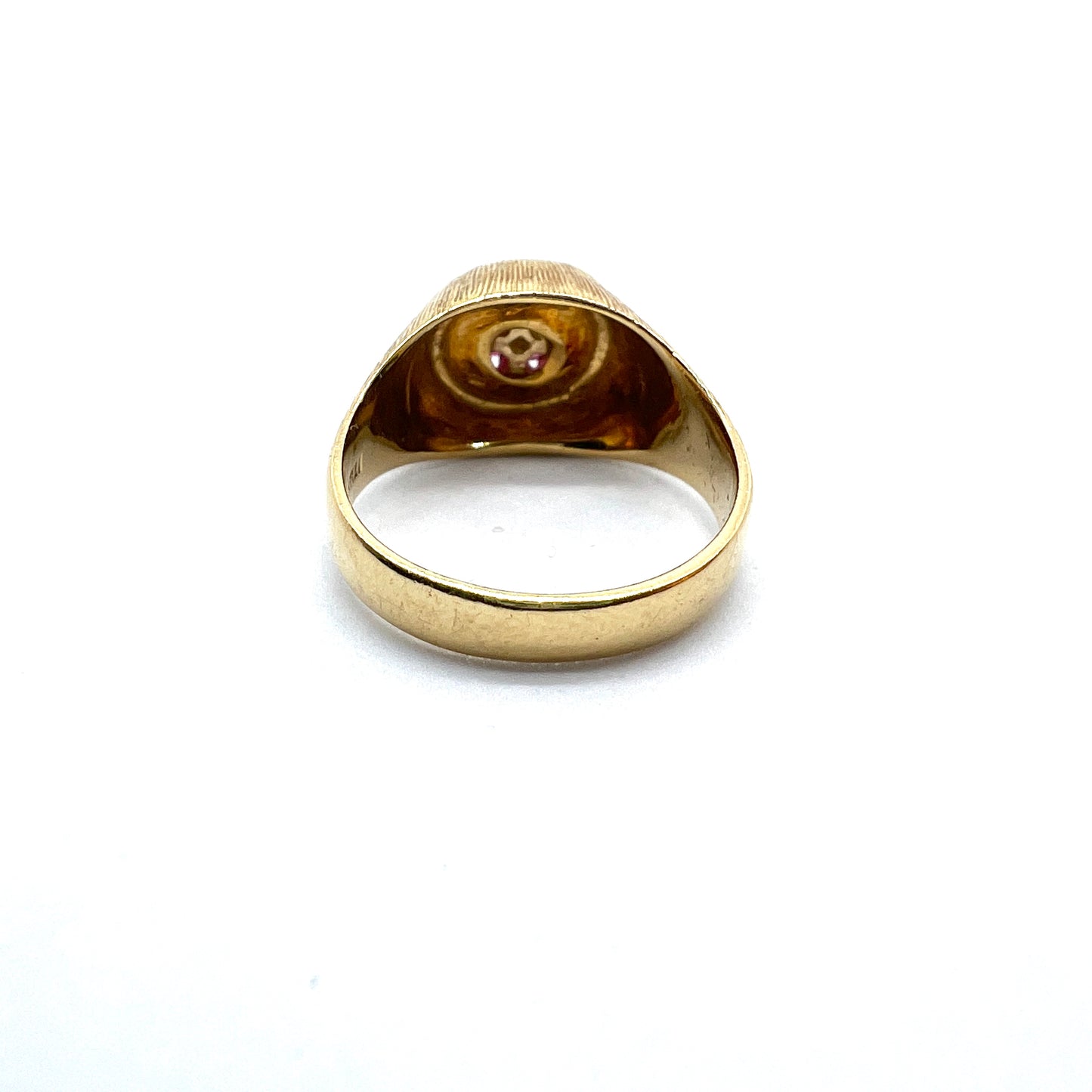 GARAVELLI ALDO, Italy c 1940s. Vintage 18k Gold Ruby Ring