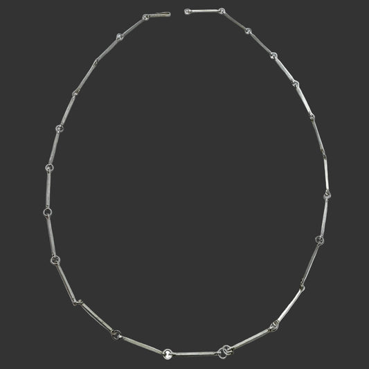 H Andersson, Sweden 1948. VIntage Sterling Silver Link Chain Necklace