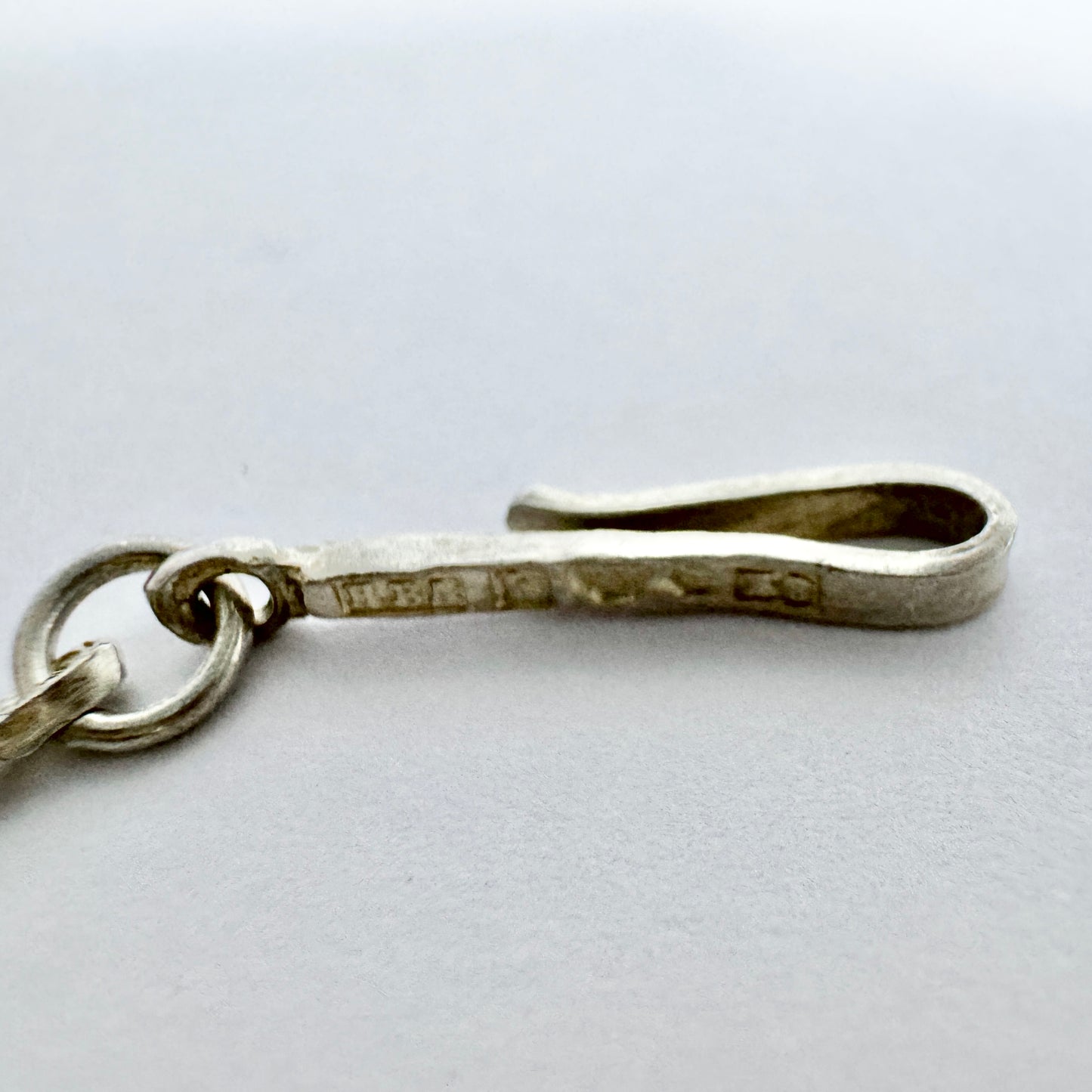 H Andersson, Sweden 1948. VIntage Sterling Silver Link Chain Necklace