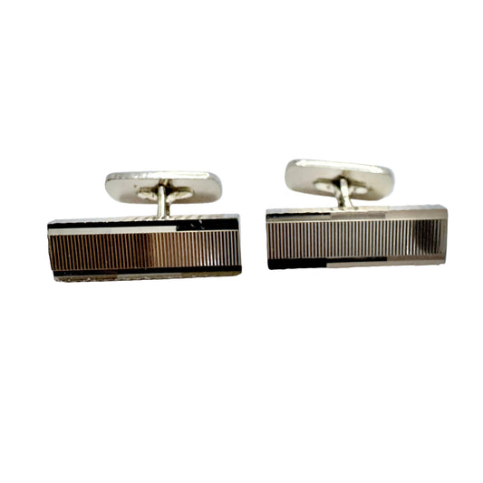 Vintage 1970s. Solid Silver Cufflinks.