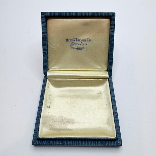 Ayre & Taylor Co Jewelers Washington. Vintage Jewelry Box