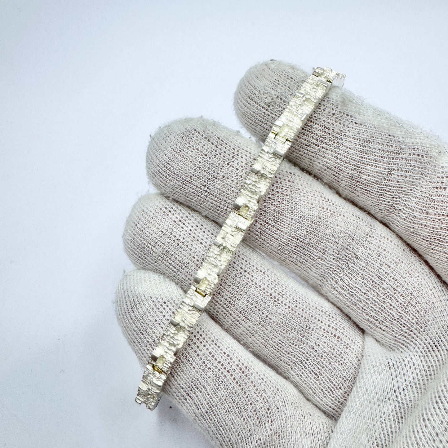Vintage year 1988 Scandinavian Sterling Silver Bracelet.