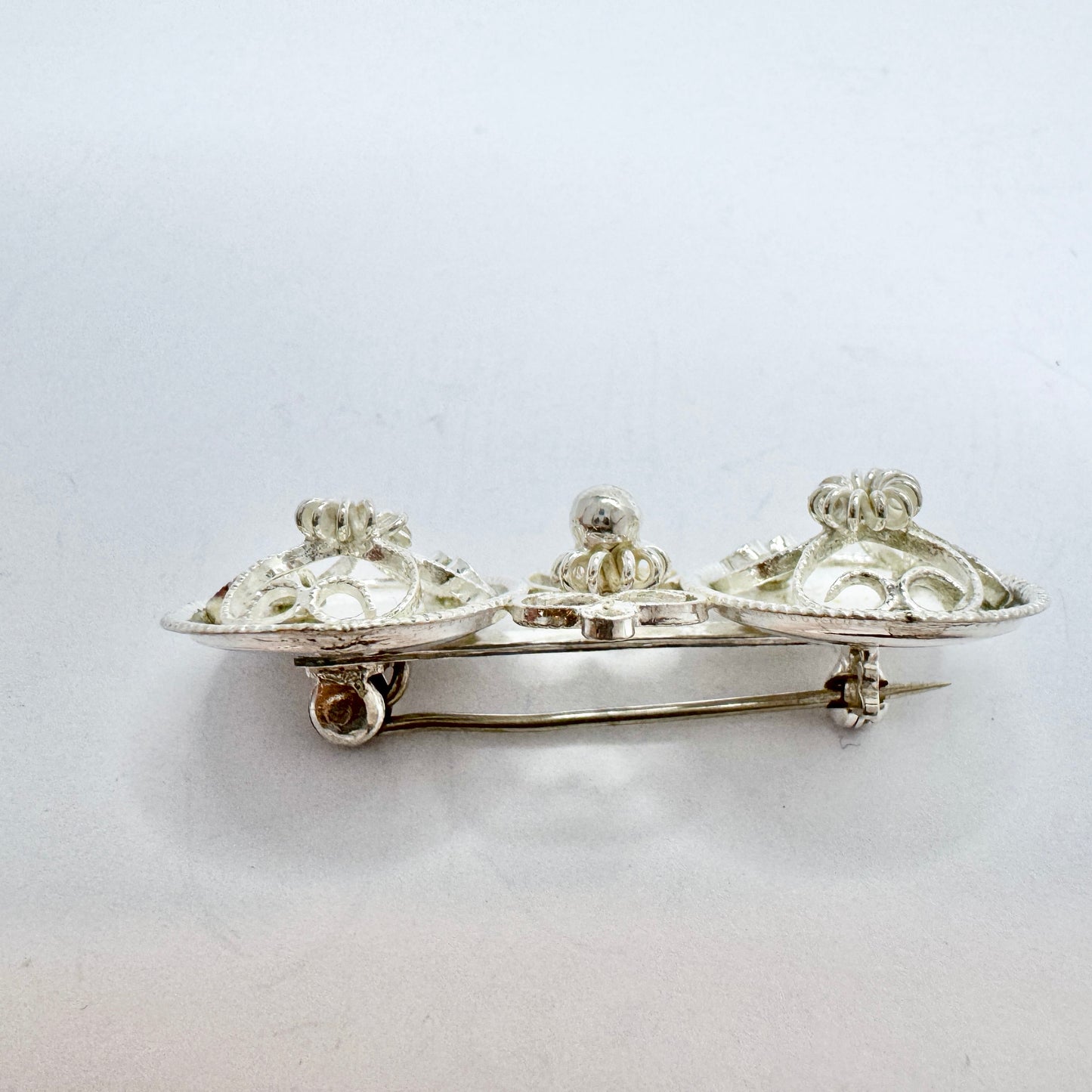 Norway. Vintage Traditional Bunads Brooch in Solid Silver.