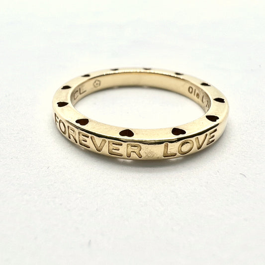 Charlotte Lynggaard for Ole Lynggaard, Denmark Vintage 18k Gold Ring. Design Forever Love.