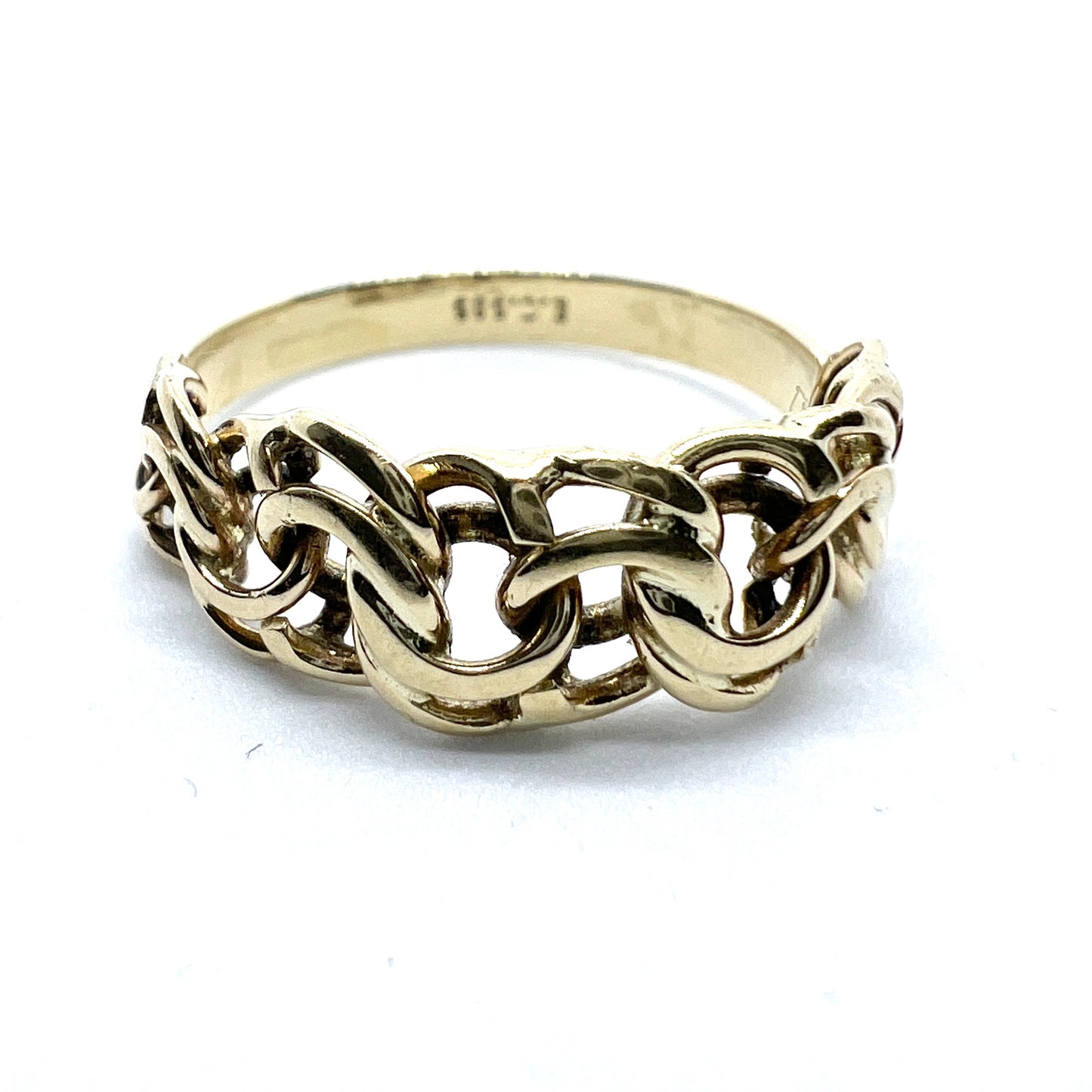 EC, Denmark c 1950s. Vintage 14k Gold Bismarck Ring.