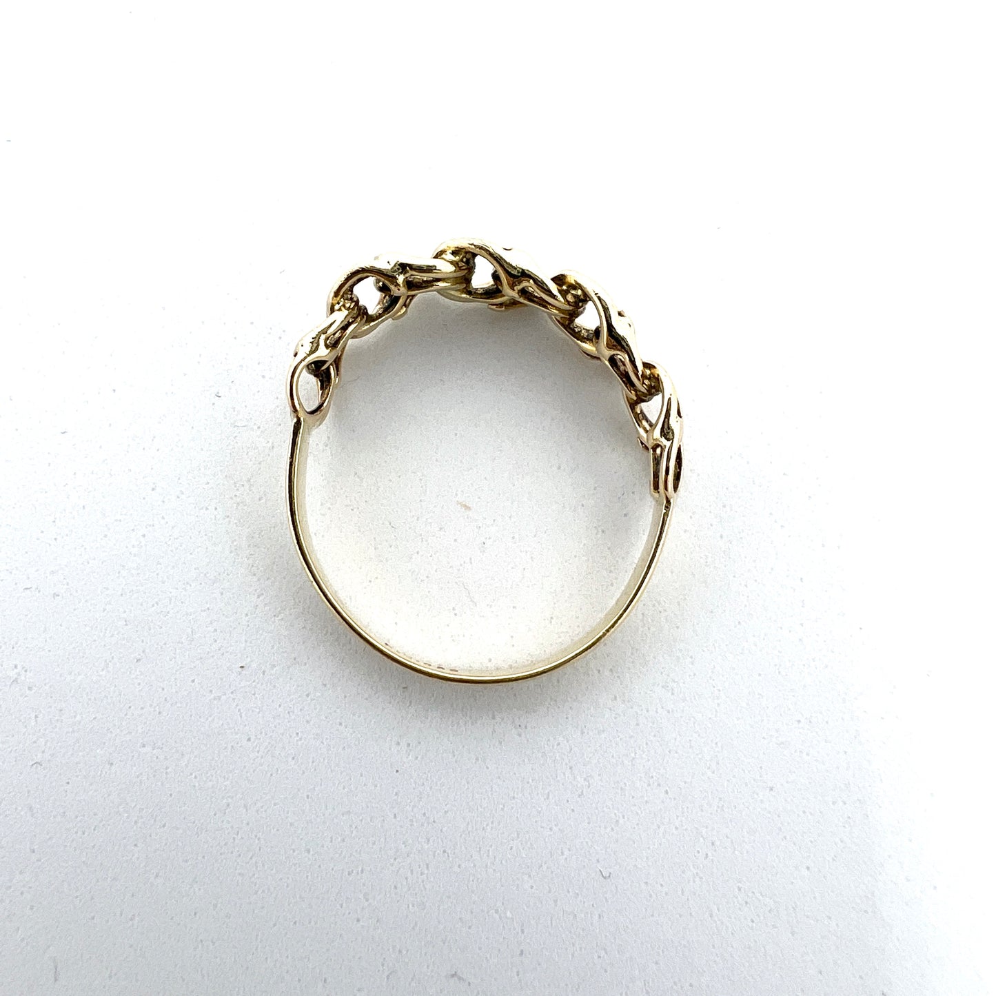 EC, Denmark c 1950s. Vintage 14k Gold Bismarck Ring.