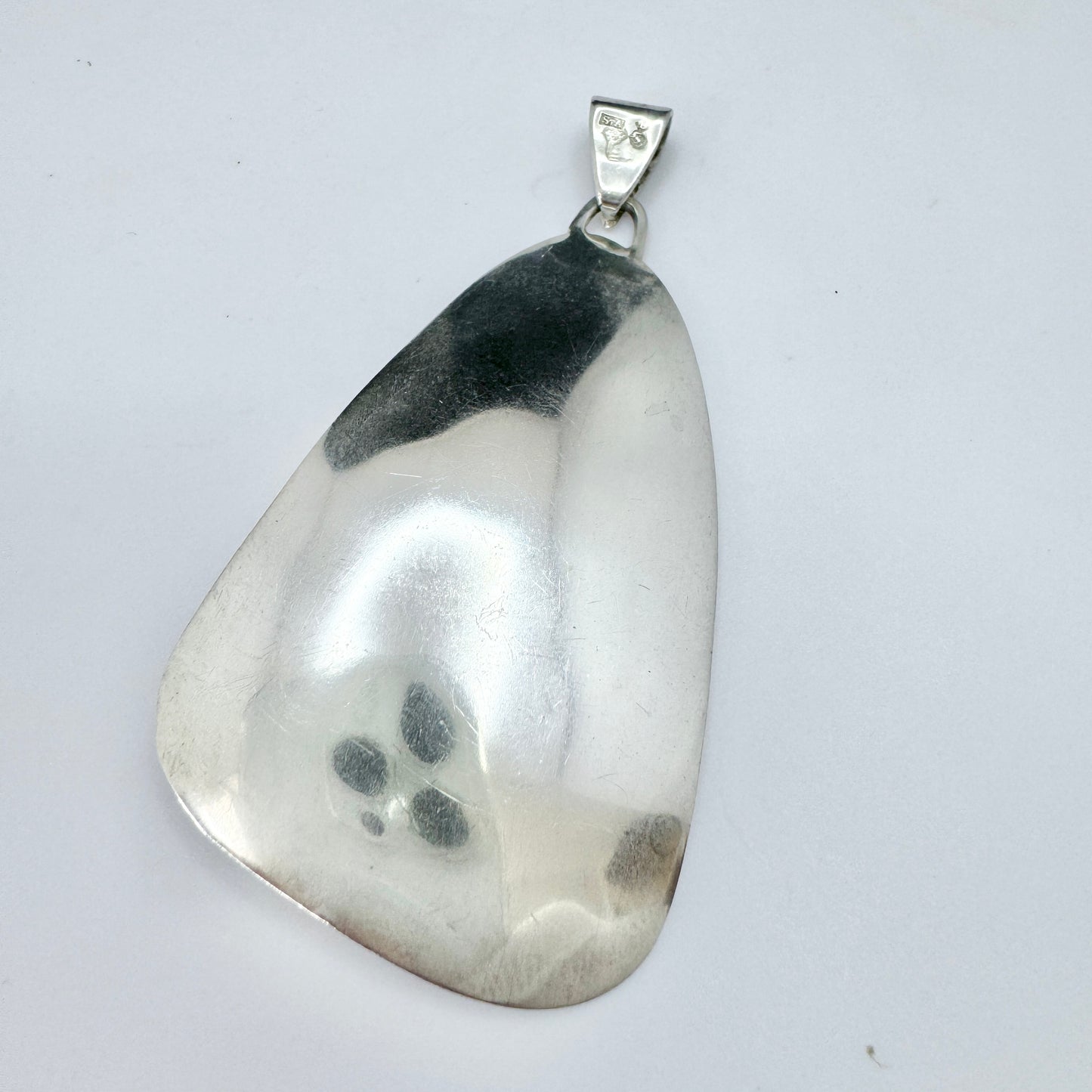 Stefans, Sweden 1965-72. Vintage Sterling Silver Amethyst Pendant.