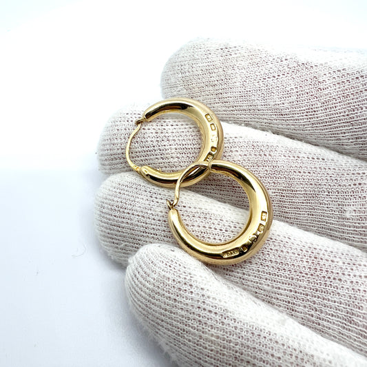 G Dahlgren, Sweden 1971. Vintage 18k Gold Earrings.