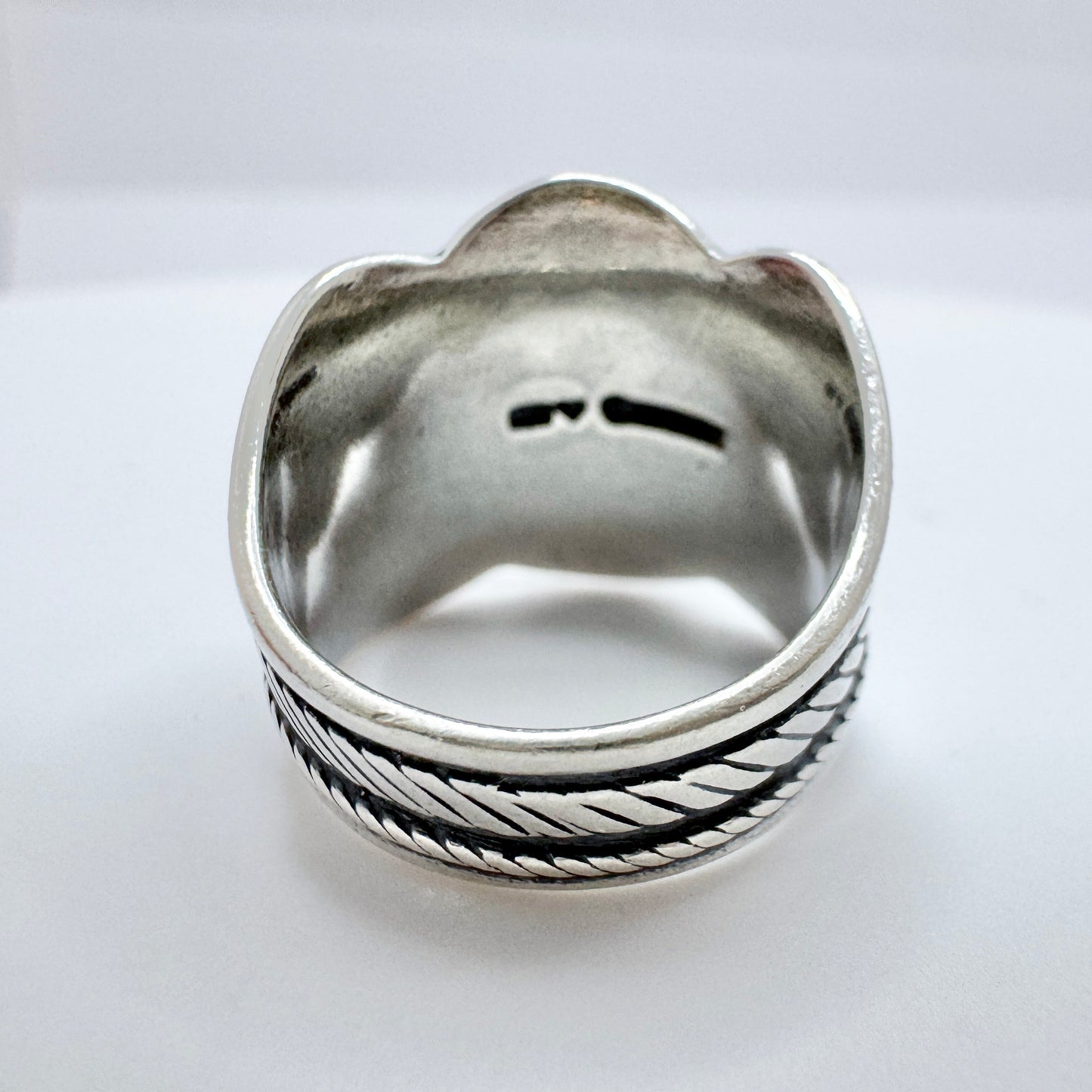 Kalevala Koru, Finland. Vintage Sterling Silver Sami / Laplander Ring.