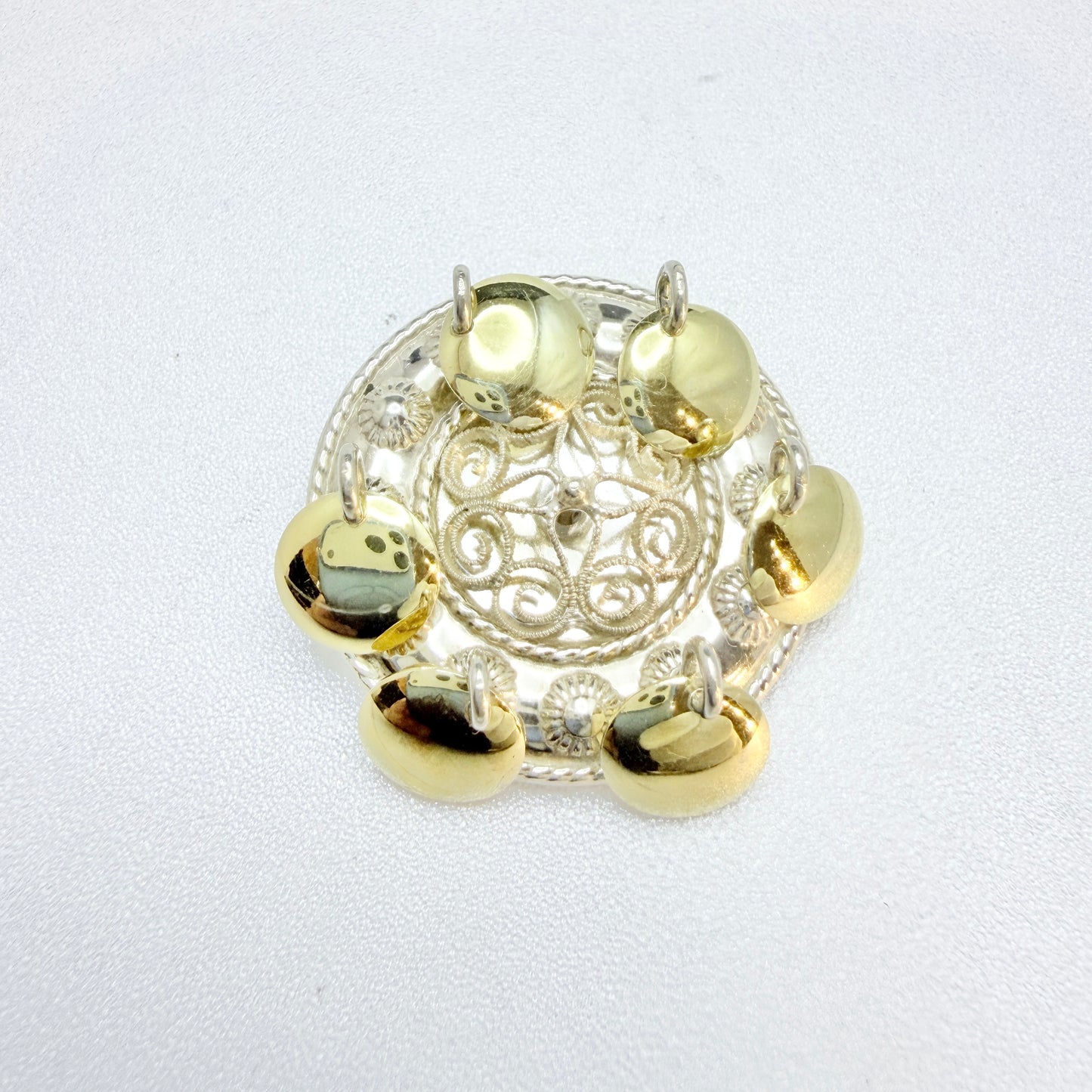 Norway. Vintage Solid Silver Brooch.