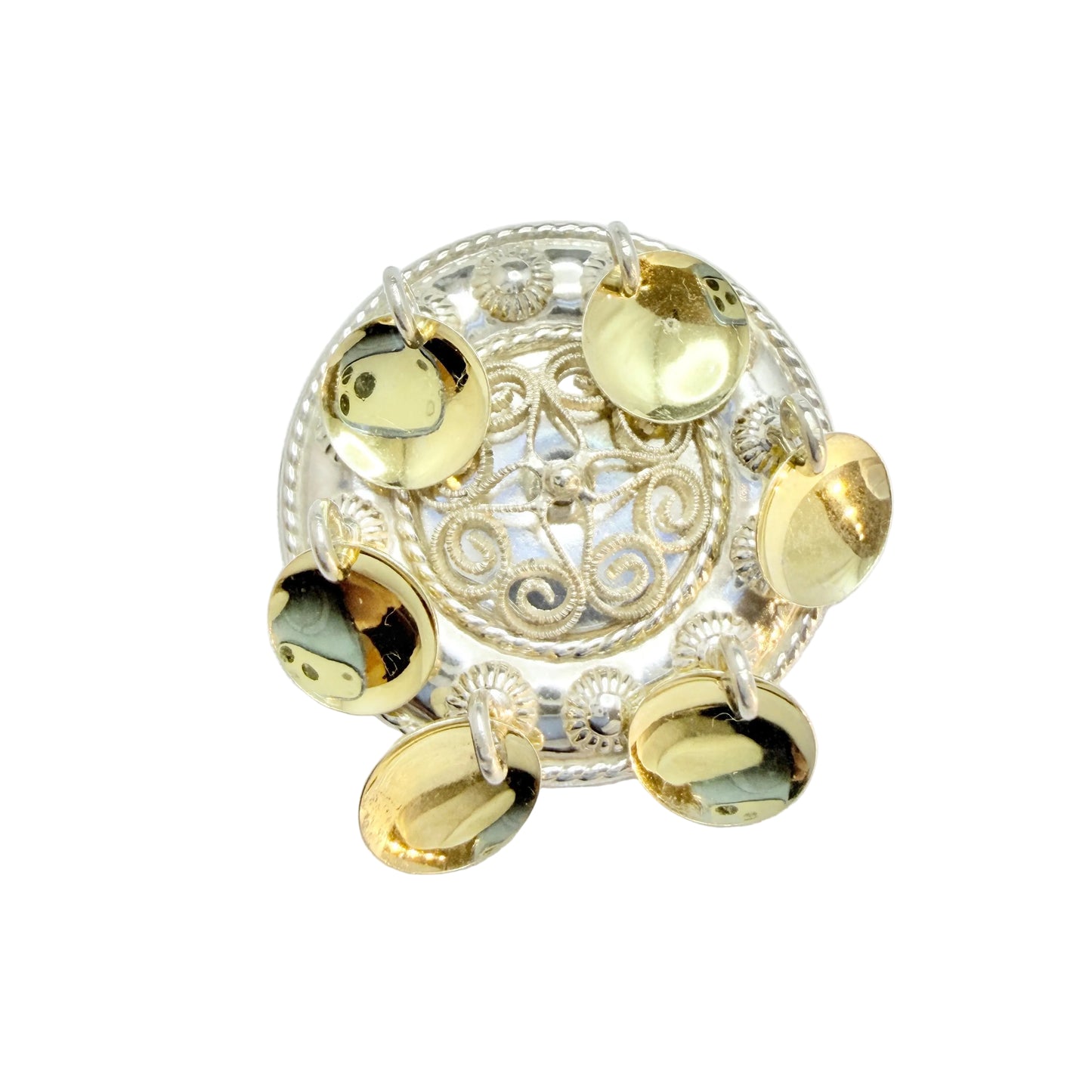 Norway. Vintage Solid Silver Brooch.