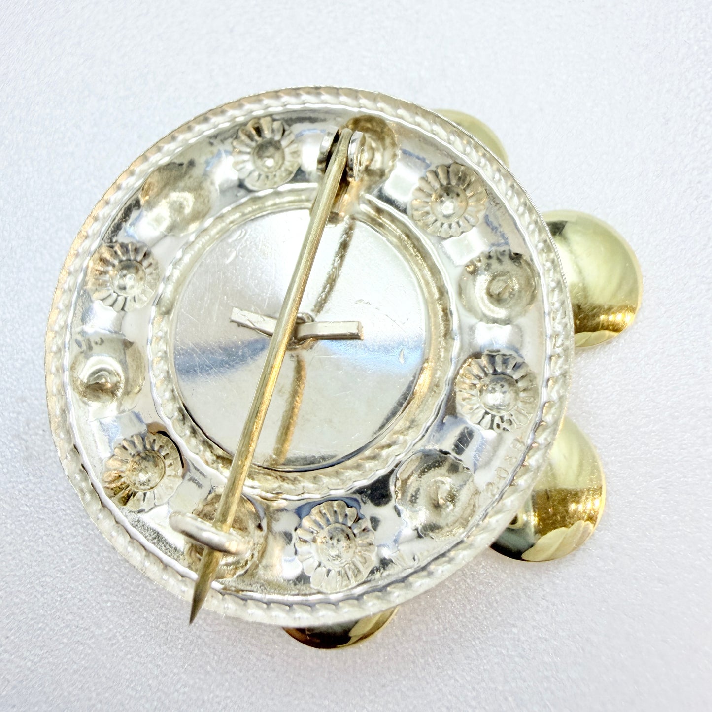 Norway. Vintage Solid Silver Brooch.
