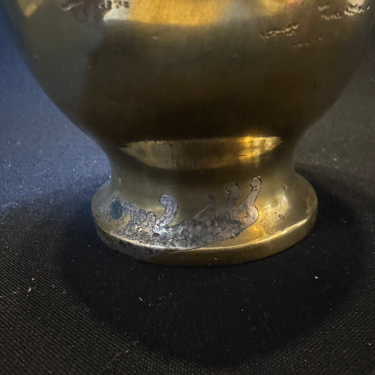 Antique early 1900s Japanese Meiji Mixed Metal Bronze Large Vase.