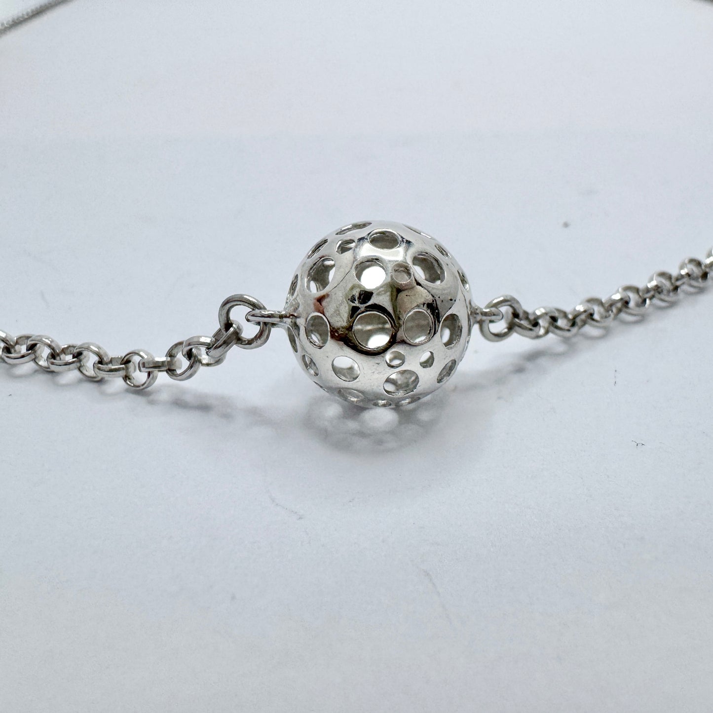 Liisa Vitali for Kultakeskus, Finland. Vintage Sterling Silver Necklace.