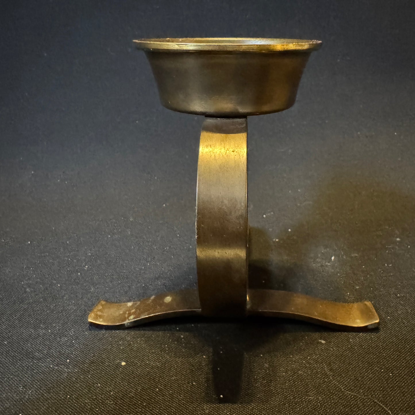 Art Deco Ca 1930 Bronze Candle Holder