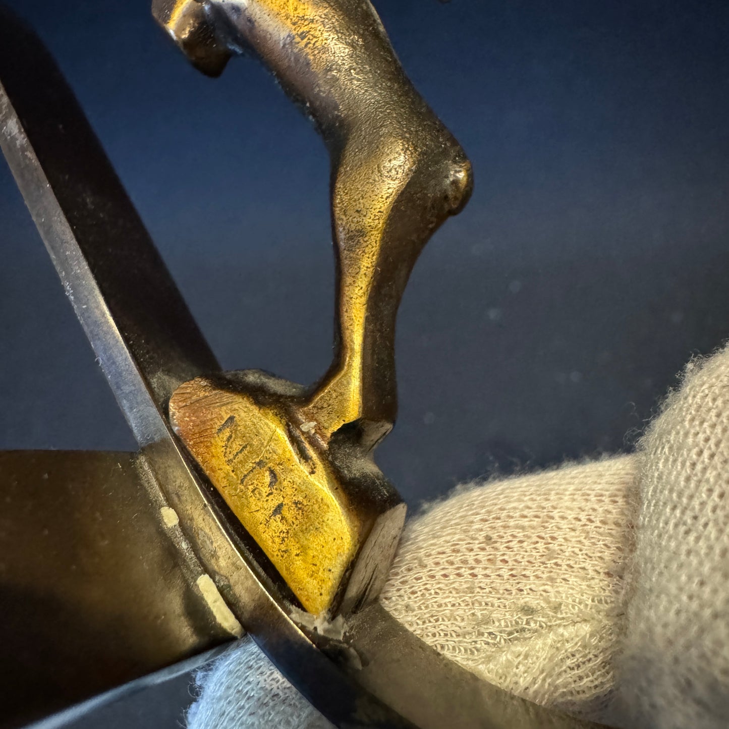 Art Deco Ca 1930 Bronze Candle Holder